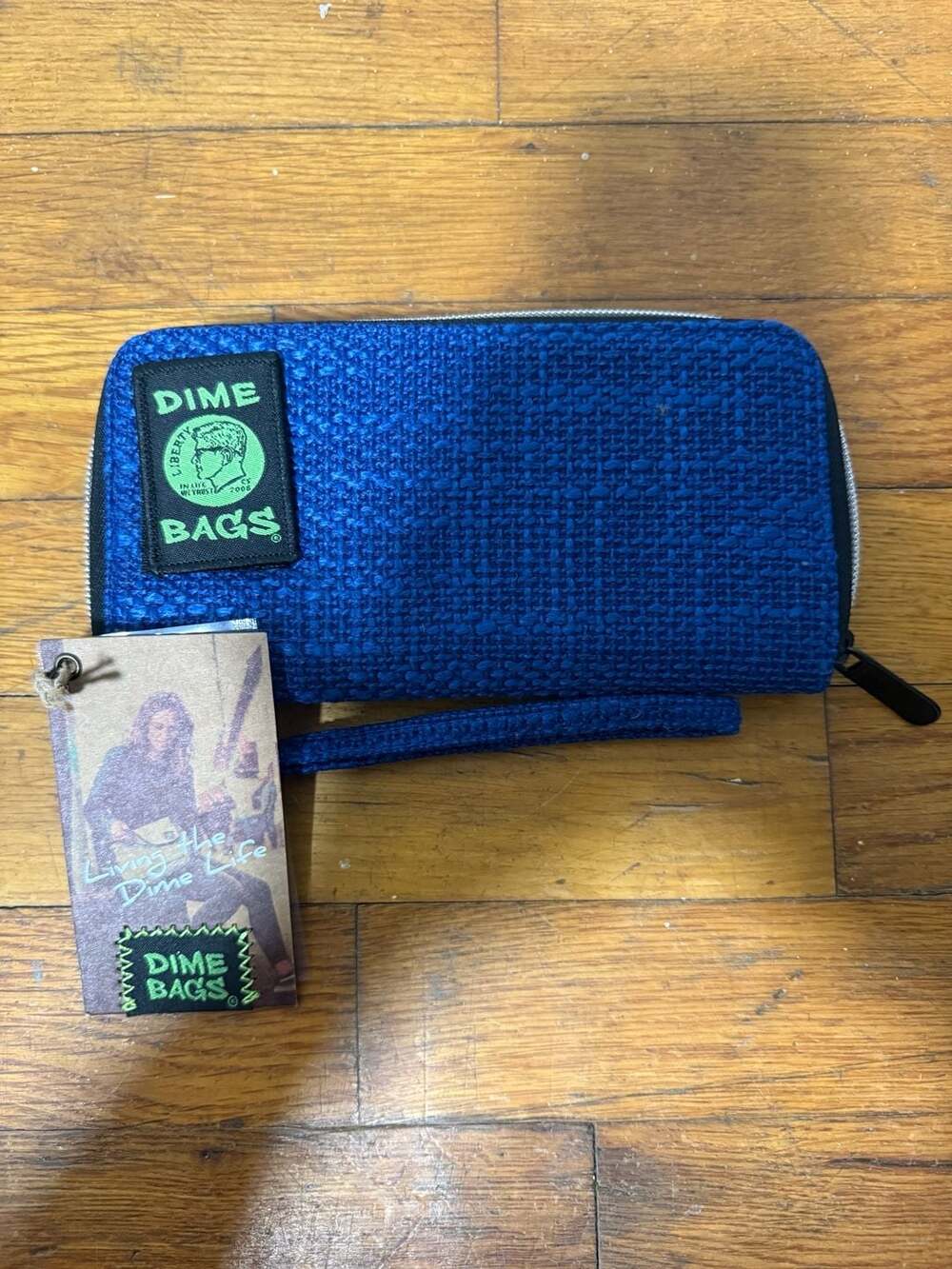 Dime Bags Wristlet Wallet Blue Hempster New